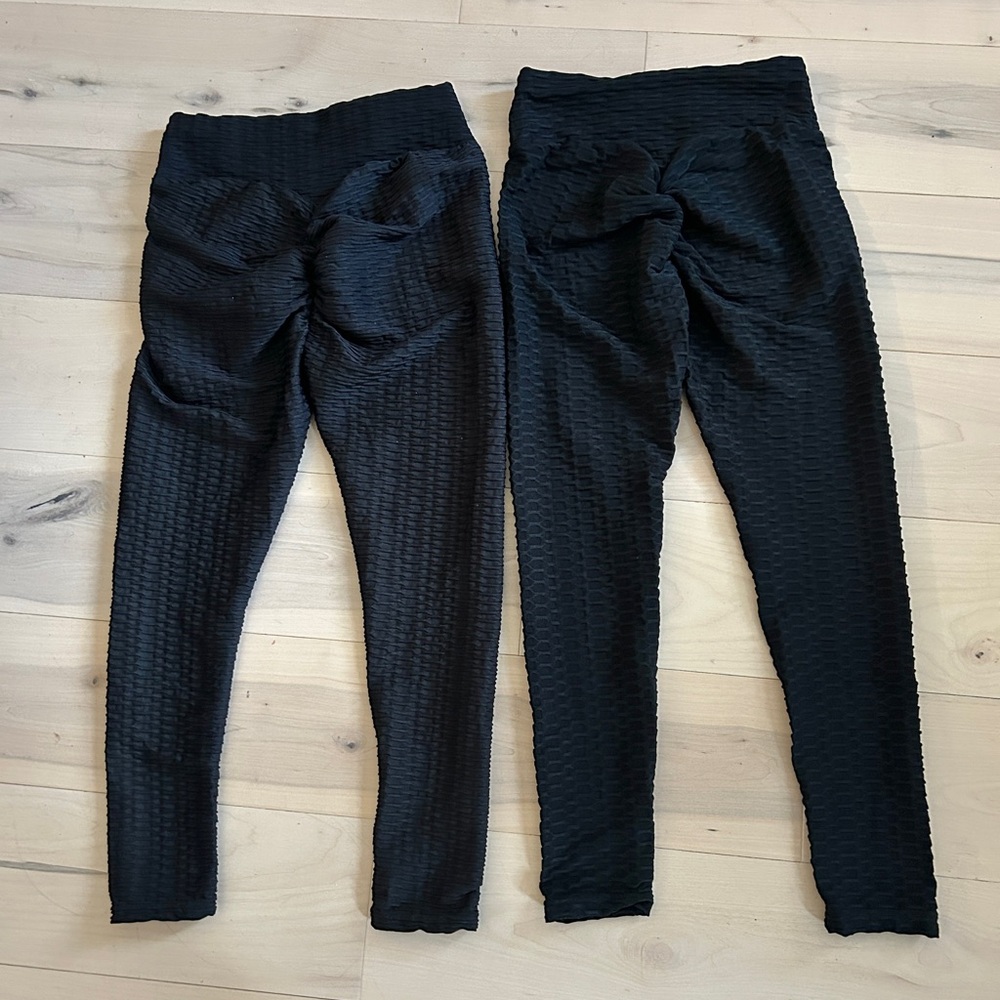 Scrunch Butt High Waisted Yoga Pants Workout Peach Booty Leggings S/M
